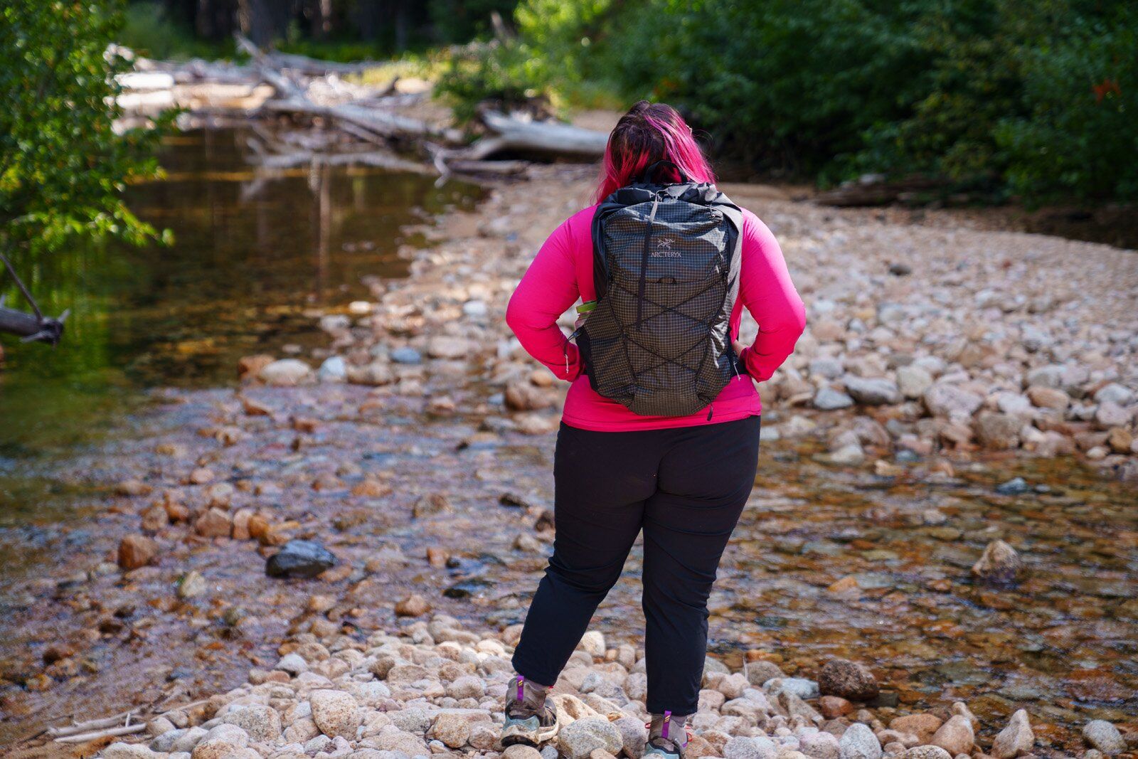 Arc'teryx Aerios 35 hiking daypack rear view