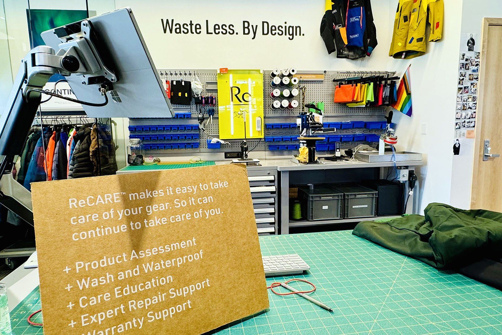 Arc'teryx ReCare repair services center in Boulder Colorado