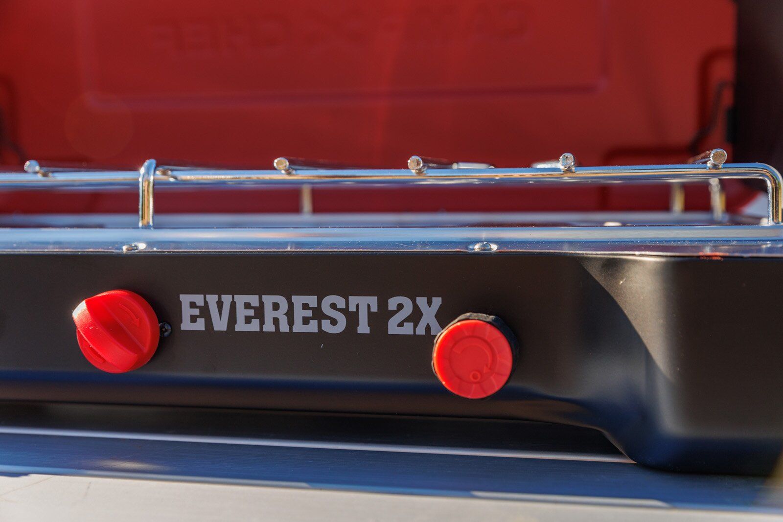 Camp Chef Everest 2X camping stove knobs