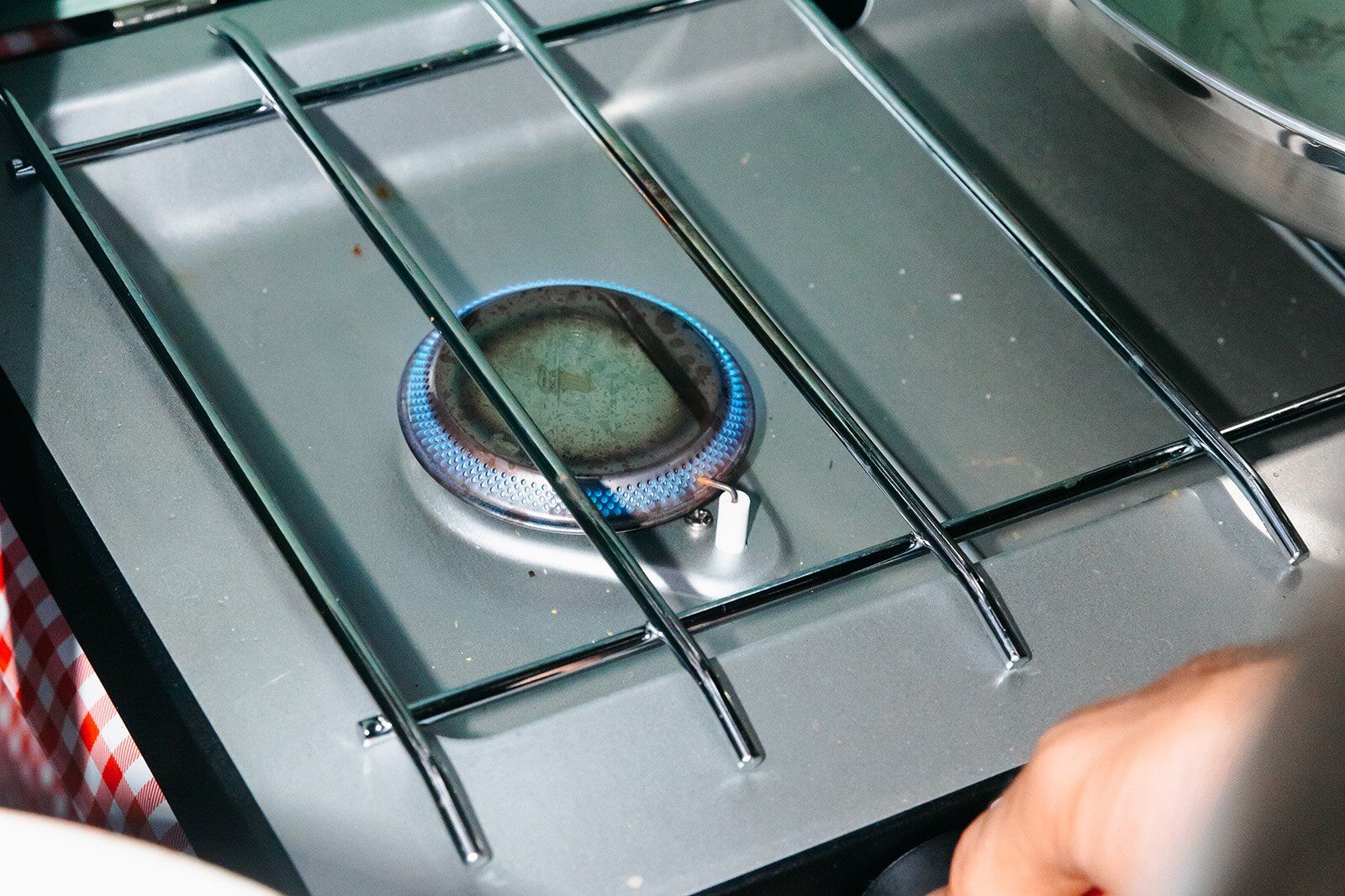 Close-up of Coleman Cascade Classic camping stove