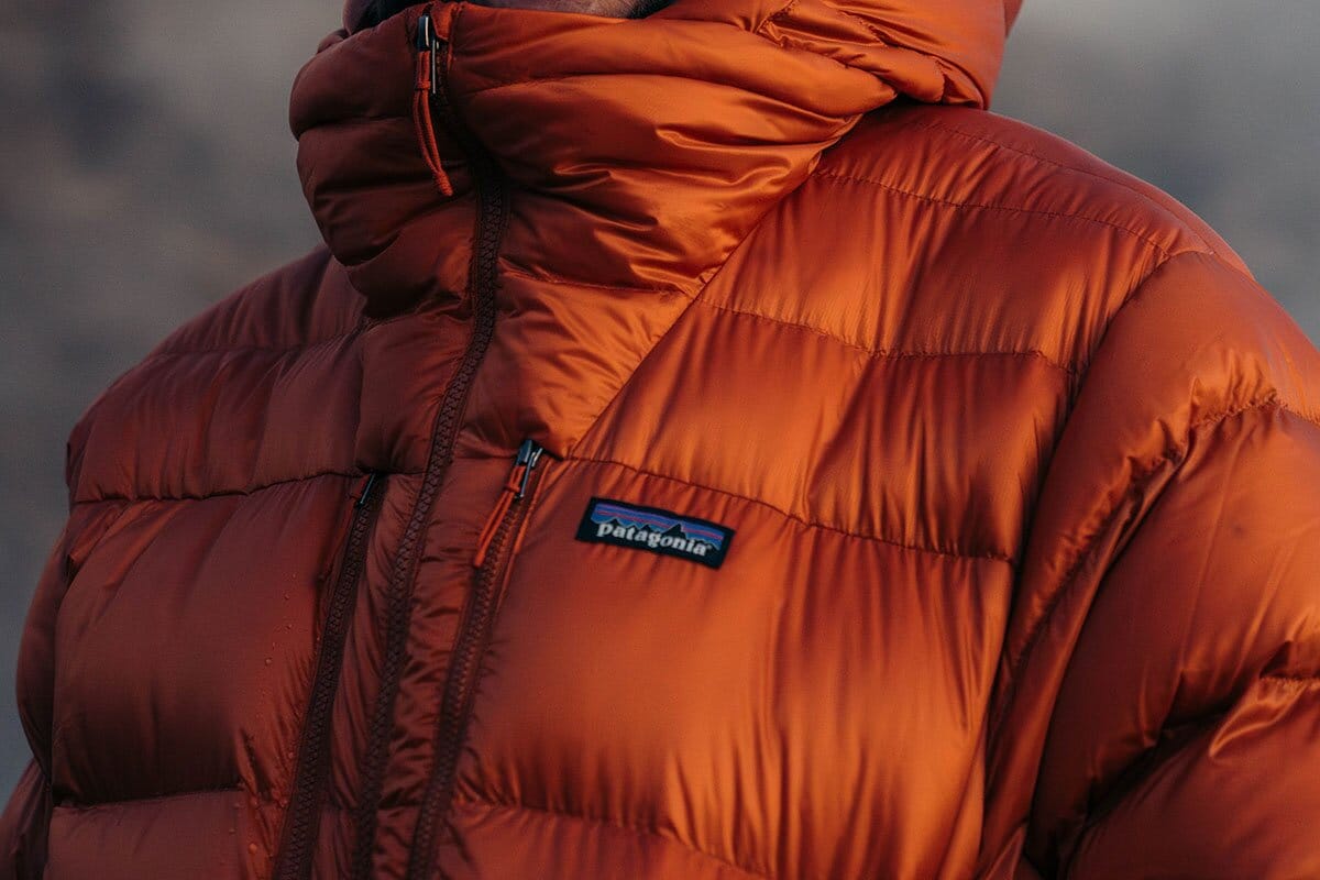 Close up of Patagonia Fitz Roy Down Hoody