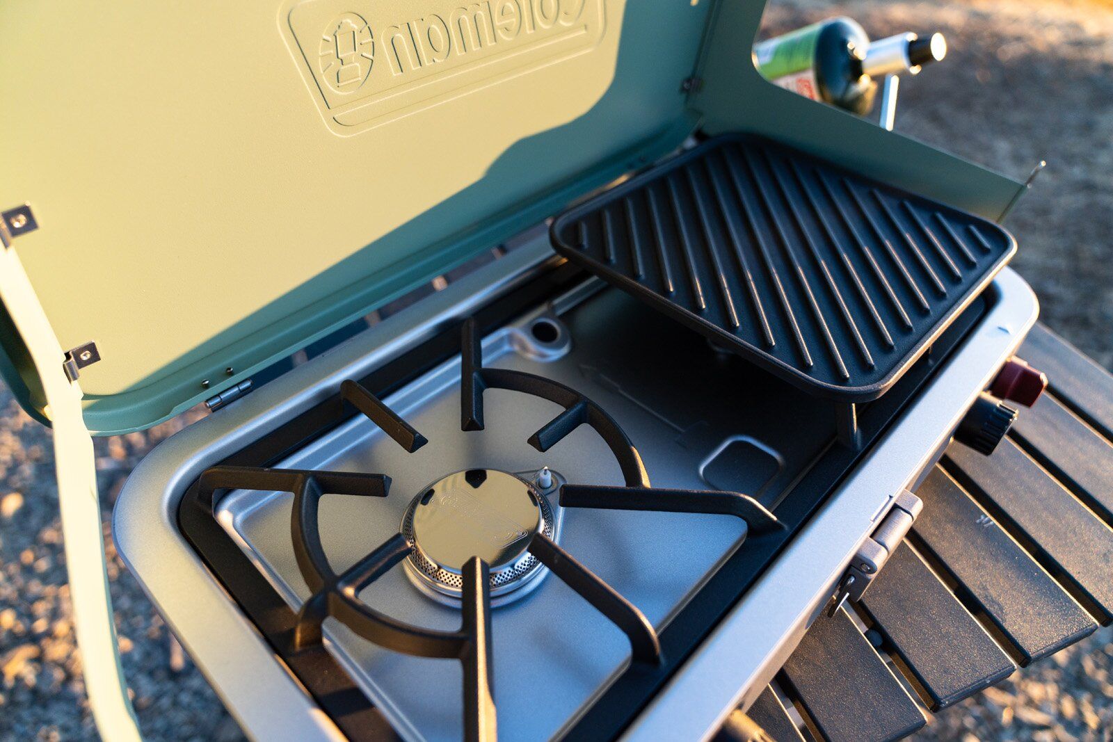 Coleman Cascade 3-in-1 camping stove burner and grill