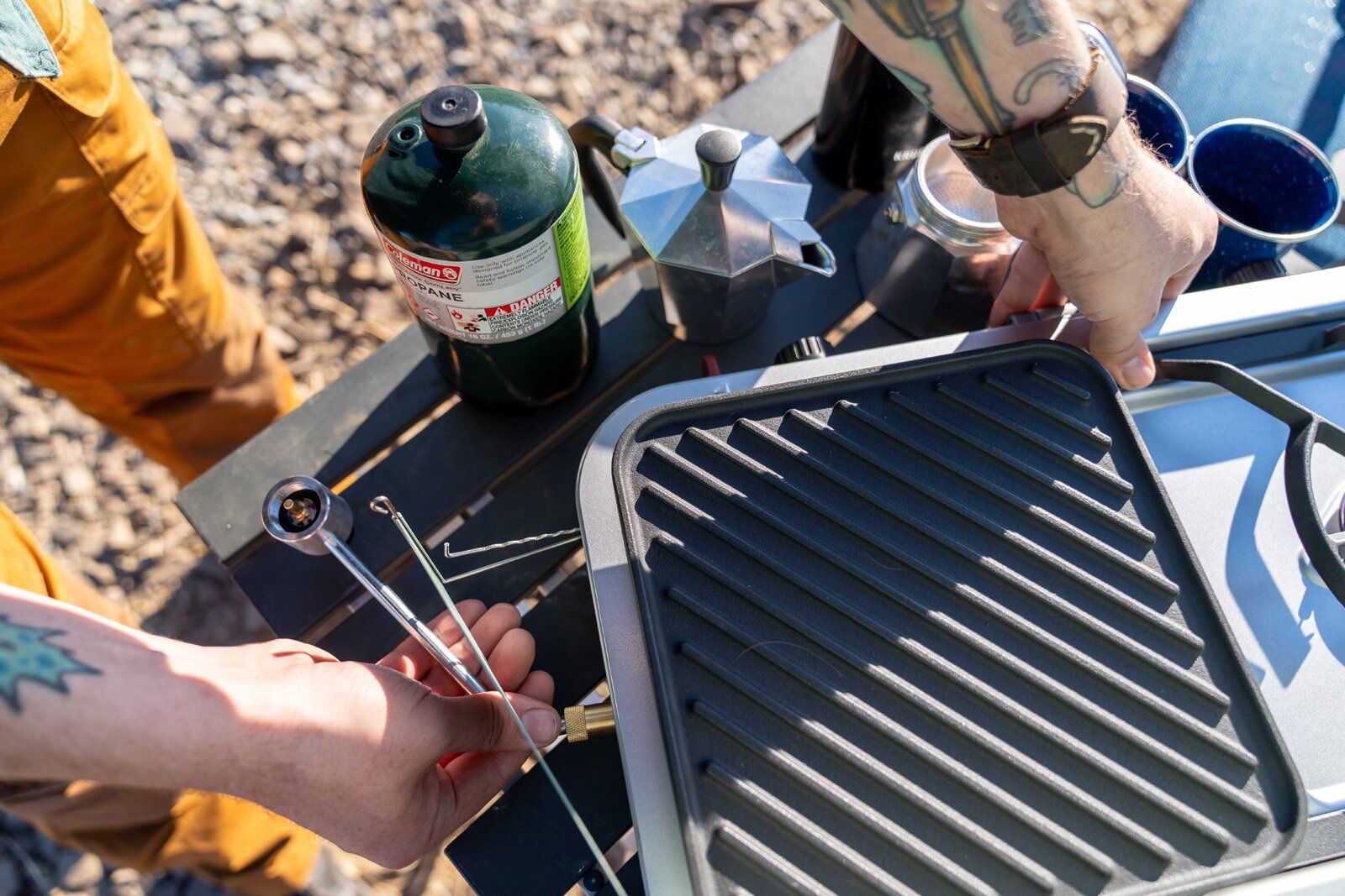 Coleman Cascade 3-in-1 camping stove removable grill