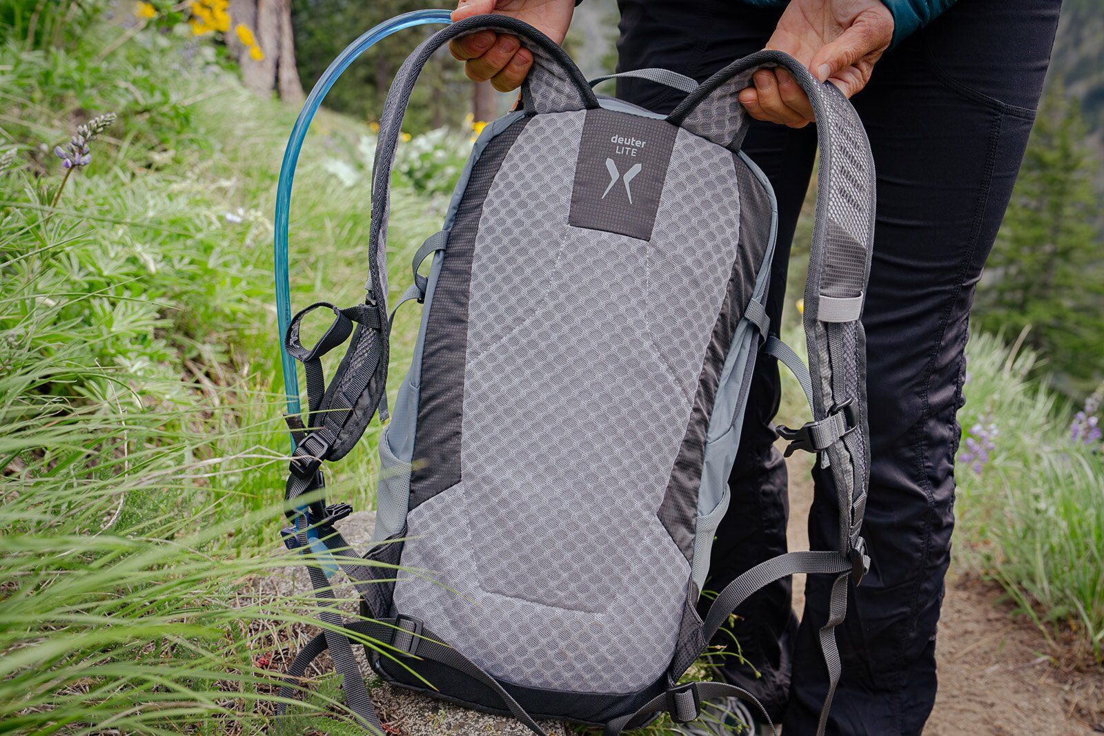 Deuter Speed Lite 21 hiking daypack back panel and shoulder straps