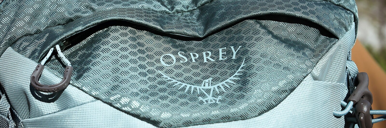 Front panel close-up of Osprey Mira 22 hiking daypack