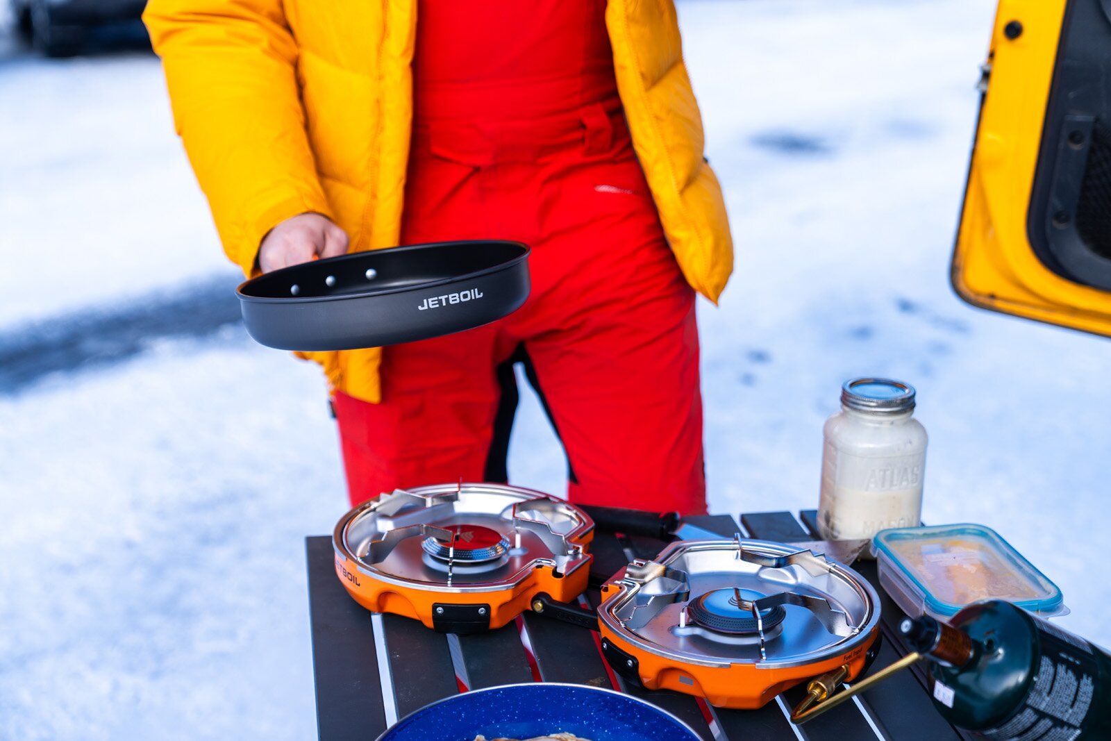 Jetboil Genesis Basecamp System camping stove and pan