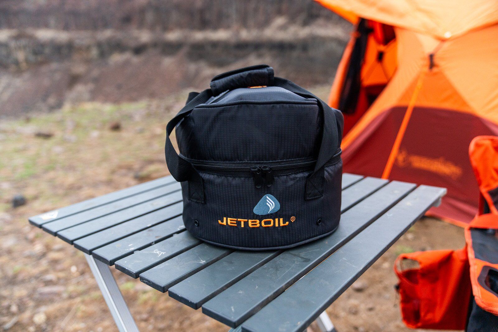 Jetboil Genesis Basecamp System camping stove in bag
