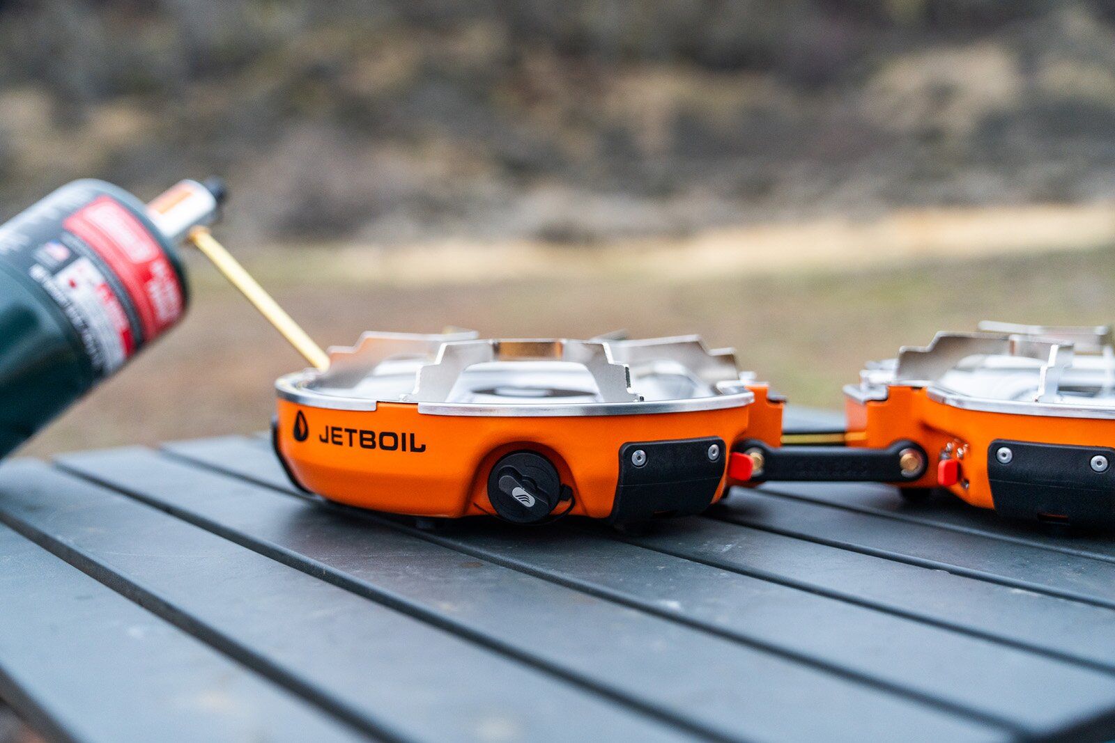 Jetboil Genesis Basecamp System camping stove unfolded