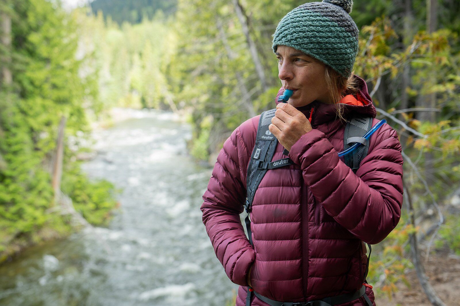 Lounging on Therm-a-Rest NeoAir XTherm in camp at sunset