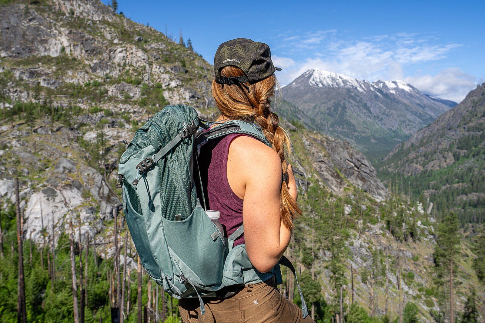 Osprey Mira 22 hiking daypack side view