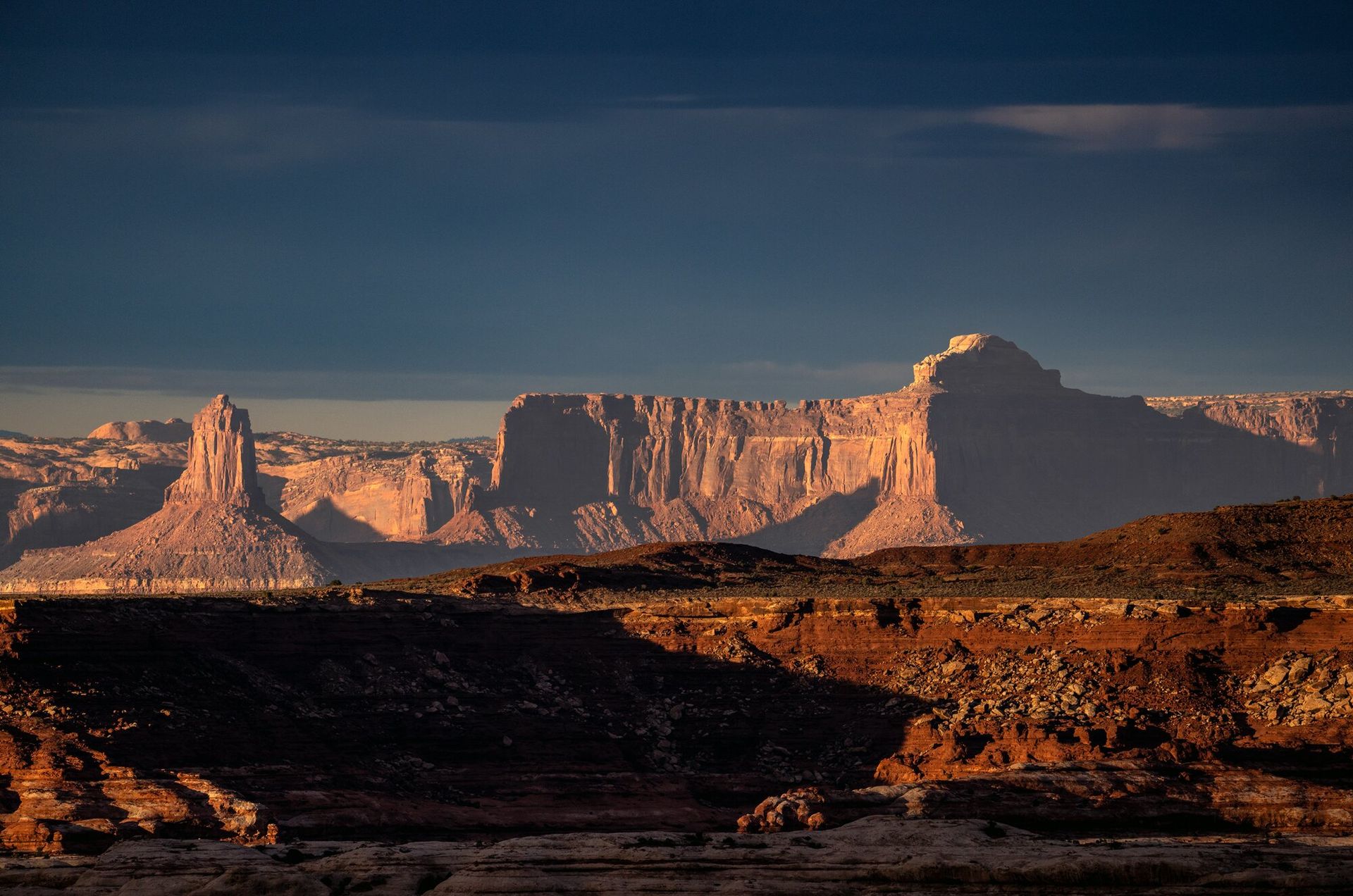 Skyline of Utah desert landscape