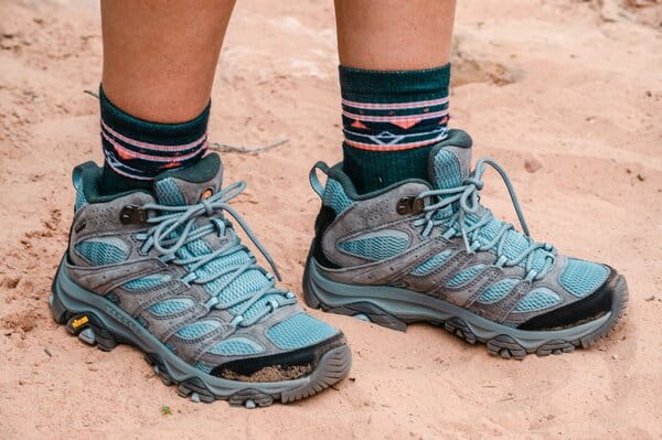 Wearing the Merrell Moab 3 Mid Hiking Boot 